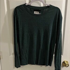Prana Forest Green Long Sleeve Top